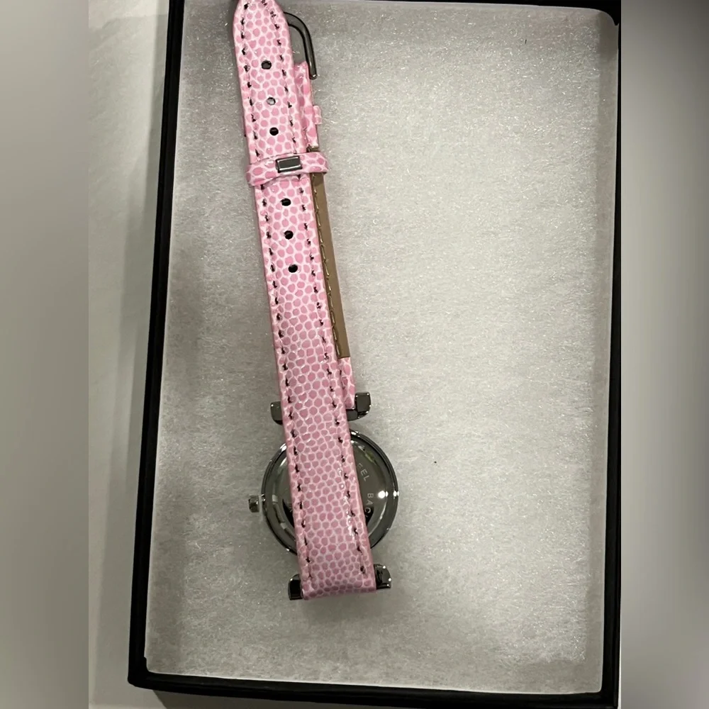 Uno Alla Volta Women’s Murano Glass Millefiori Watch with Rose Pink Leather NWOT